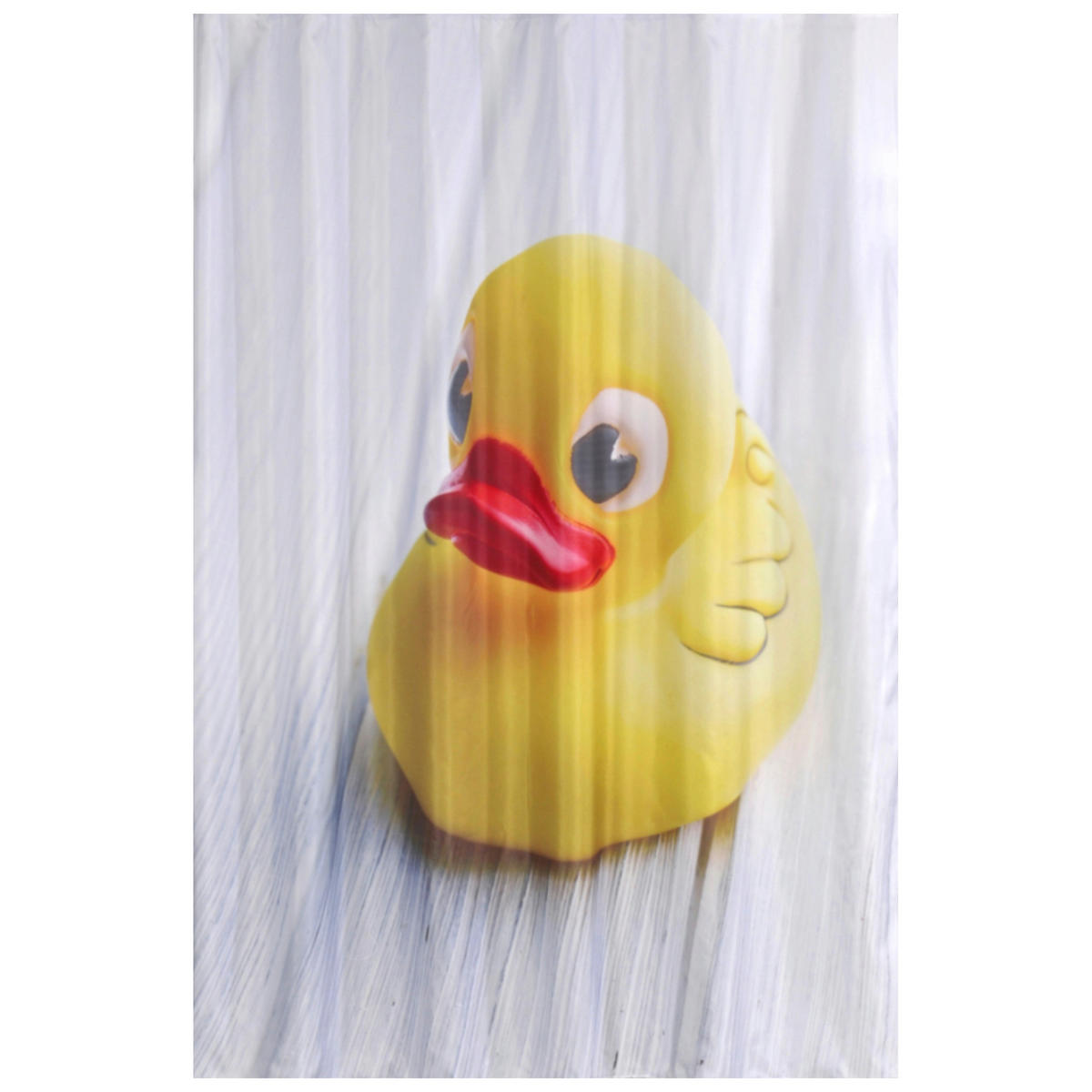 DUSCHVORHANG Ente 180 x 200 cm - Gelb, Textil (180/200cm) - Sanilo