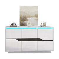 SCHRANK 3-tlg. Weiß 140/40/76 cm - Weiß, Holz (140/76/40cm) - Zephmum