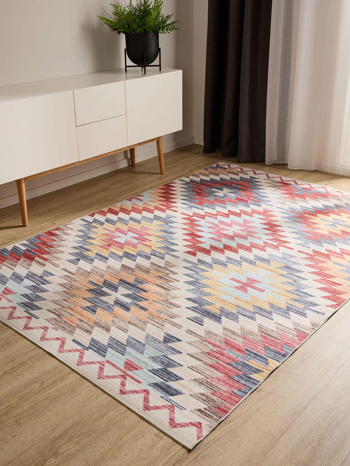 VINTAGE-TEPPICH George waschbar 240x340 cm - Beige/Multicolor, Kunststoff (240/340cm) - benuta