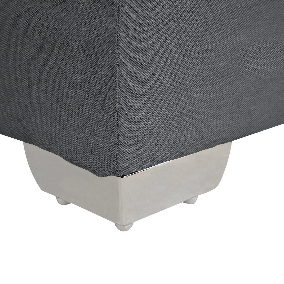 BOXSPRINGBETT 160/200cm Dunkelgrau Admiral - Dunkelgrau, Textil (160/200cm) - Beliani