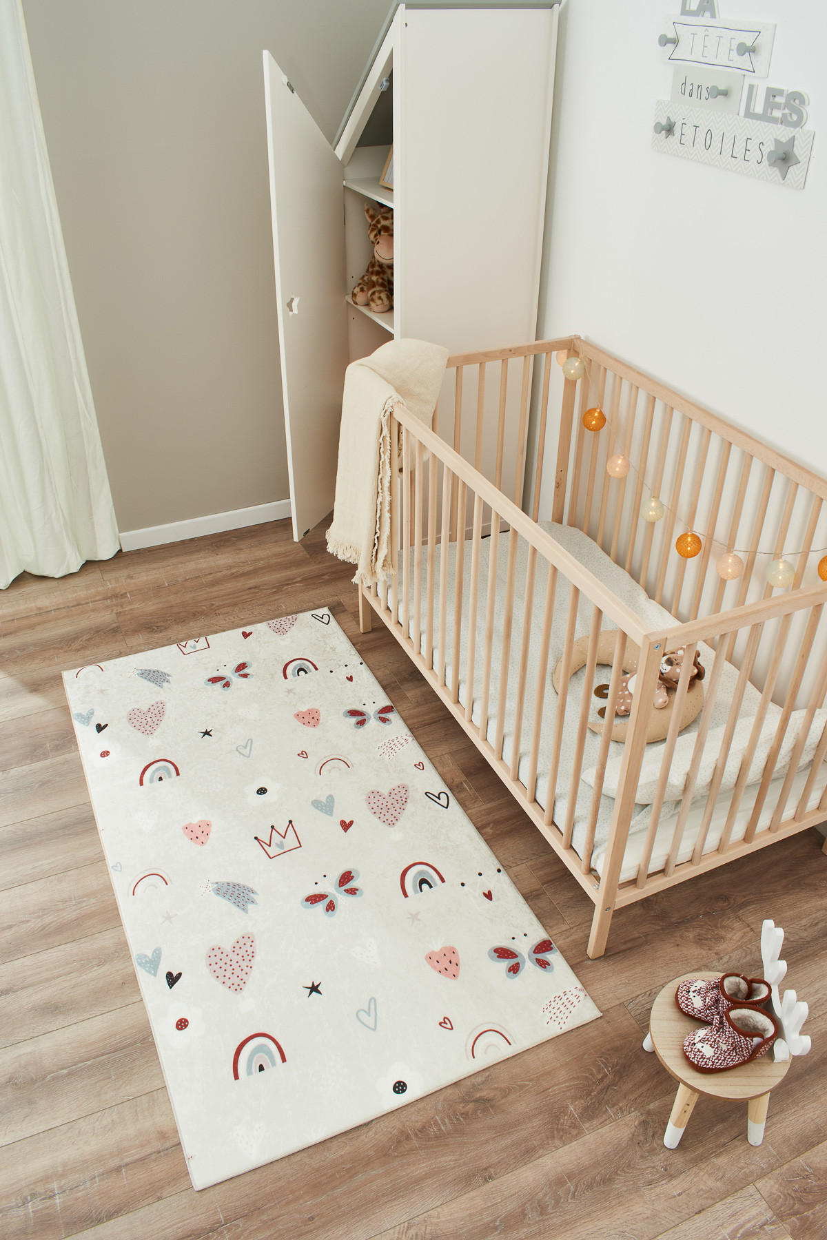 KINDERTEPPICH mit mehrfarbigem Muster Happy 80x150 cm - Pink, Textil (80/150cm) - Nazar Rugs