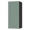 KÜCHENHÄNGESCHRANK Kvantum W2/30 Mint Matt / Schwarz Matt 30 / 32,5 / 72cm - Schwarz/Mintgrün, Holz/Holzwerkstoff (30/72/32.5cm) - Feldmann-Wohnen