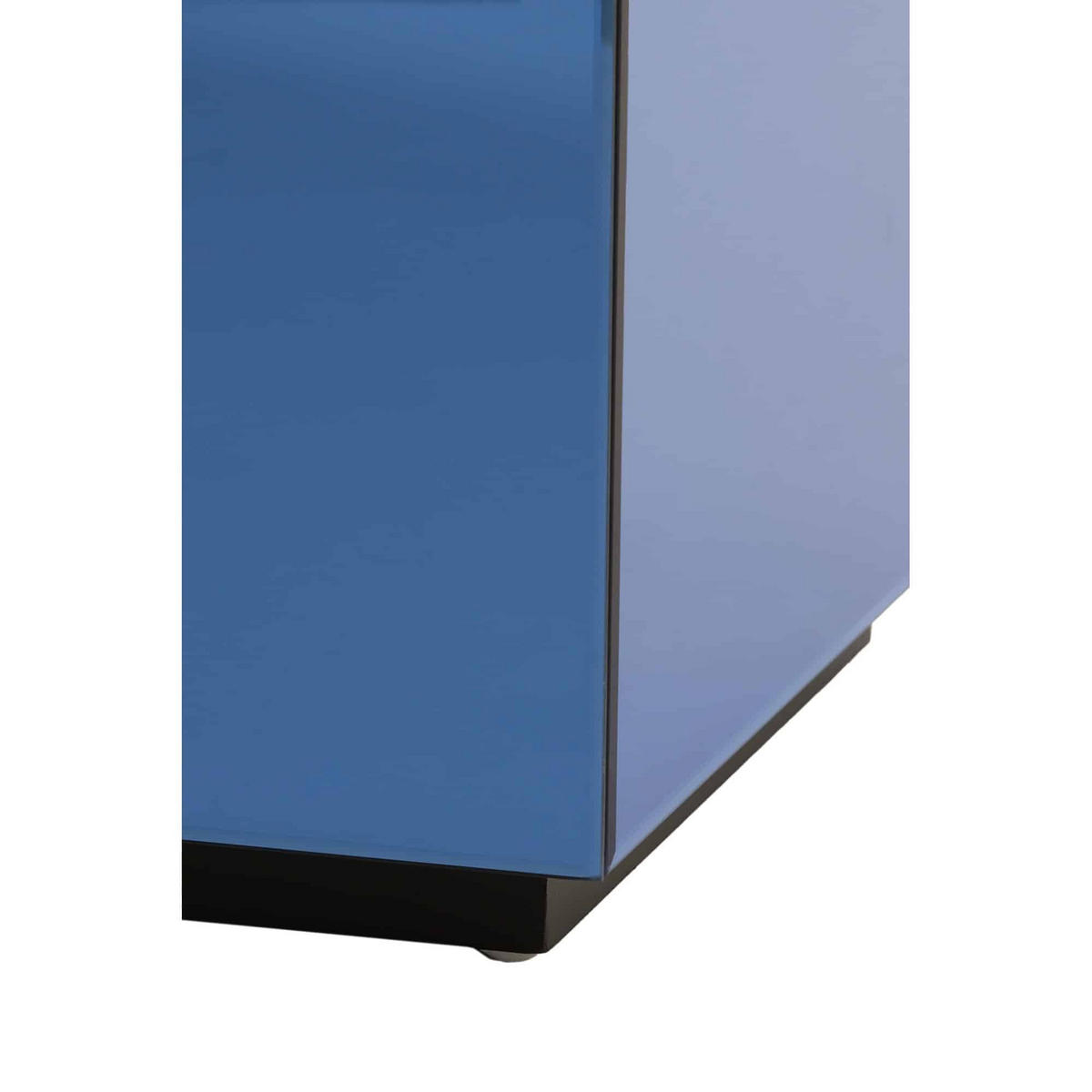 SÄULE Daxton Blau 40/40/40 cm - Blau, Glas (40/40/40cm) - Light & Living