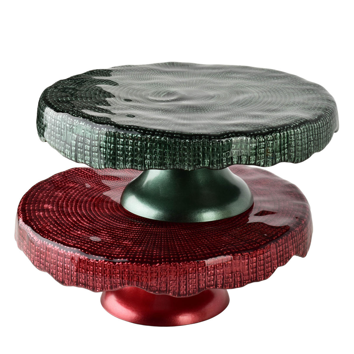 TORTENPLATTE Greenie Grün - Grün, Glas (10/30/30cm) - Mondex