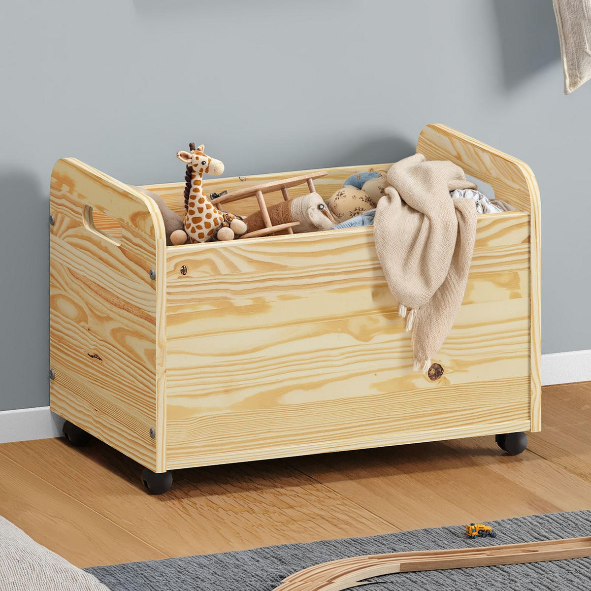 SPIELZEUGKISTE BENJAMIN - Naturfarben, Holz (60/43/40cm) - IDIMEX