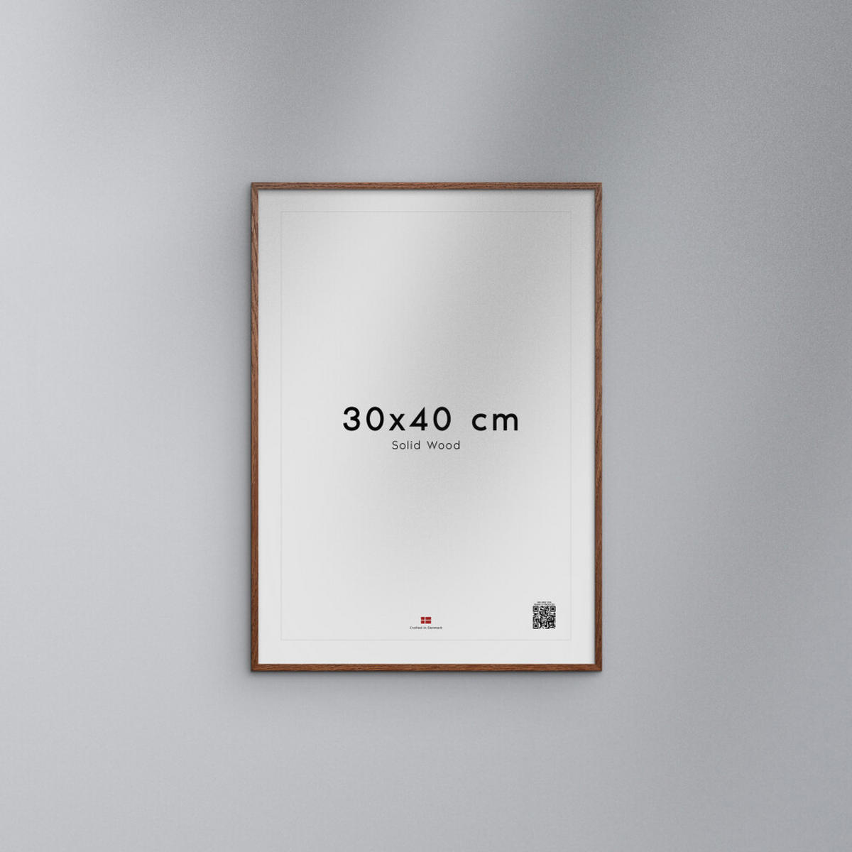 RAHMEN Dunkles Eichenholz Acryl - Eichefarben, Holz/Papier (30/40/2cm) - Poster&Frame