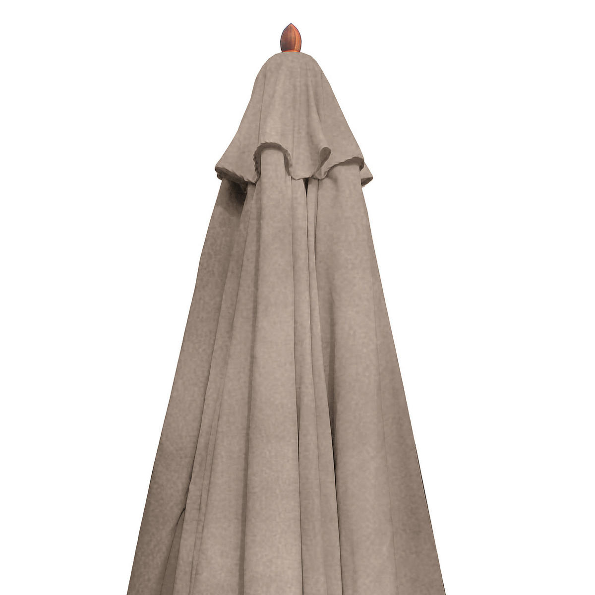 SONNENSCHIRM - Grau - Taupe, Holz/Textil (200/200cm) - home24