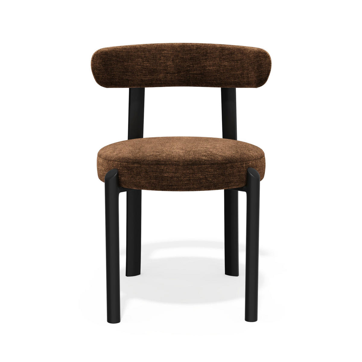 STÜHLE 2er Set NOMA Köpergewebe mit weichem Griff Braun 56cm - Braun, Textil (56/77/55cm) - Premium Interiors