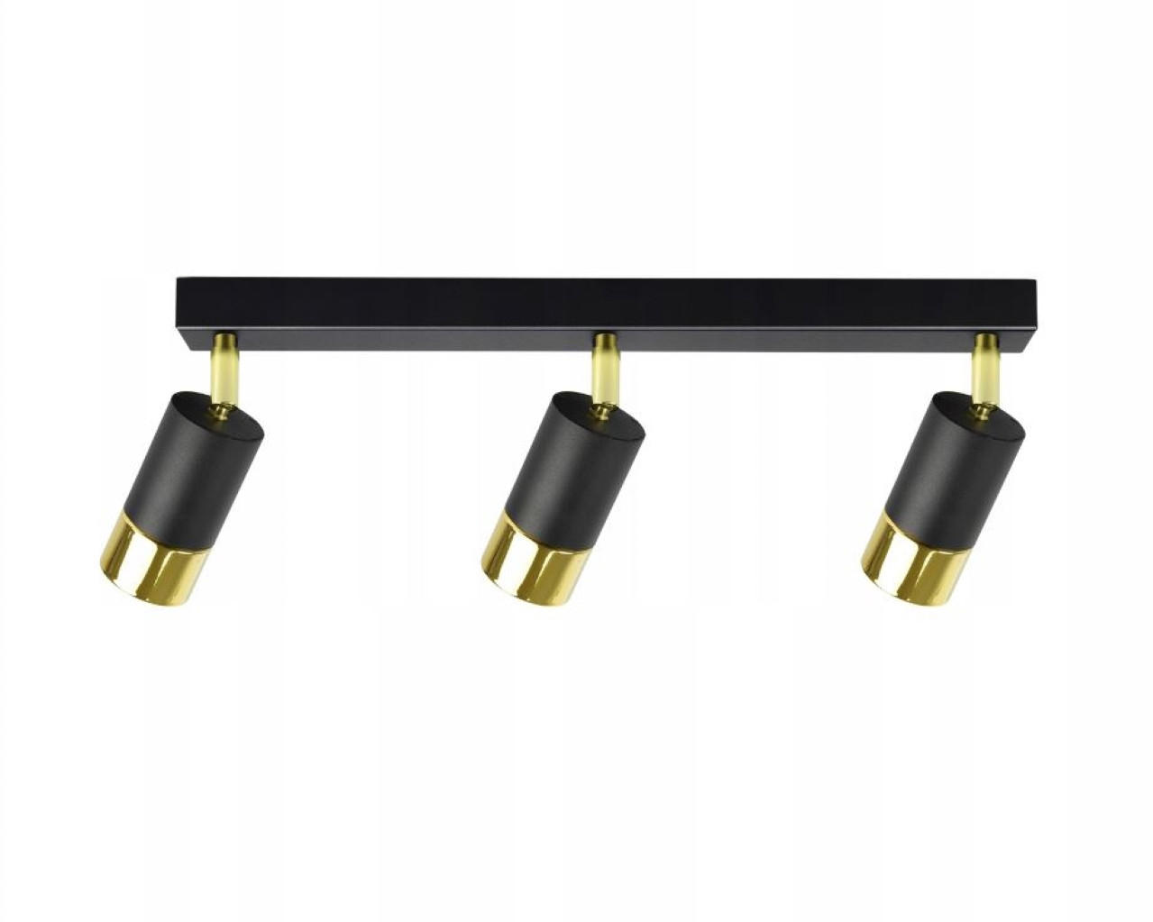 DECKENLEUCHTE Milano Tube - Goldfarben/Schwarz, Metall (8/50/18cm) - kiki design