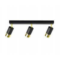 DECKENLEUCHTE Milano Tube - Goldfarben/Schwarz, Metall (8/50/18cm) - kiki design