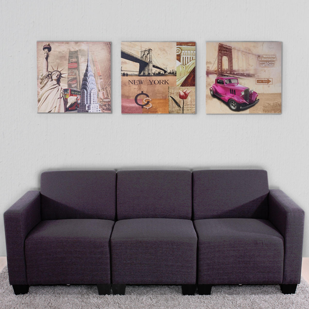 LEINWANDBILD NEW YORK Multicolor - Multicolor, Holz (150/50cm) - MCW