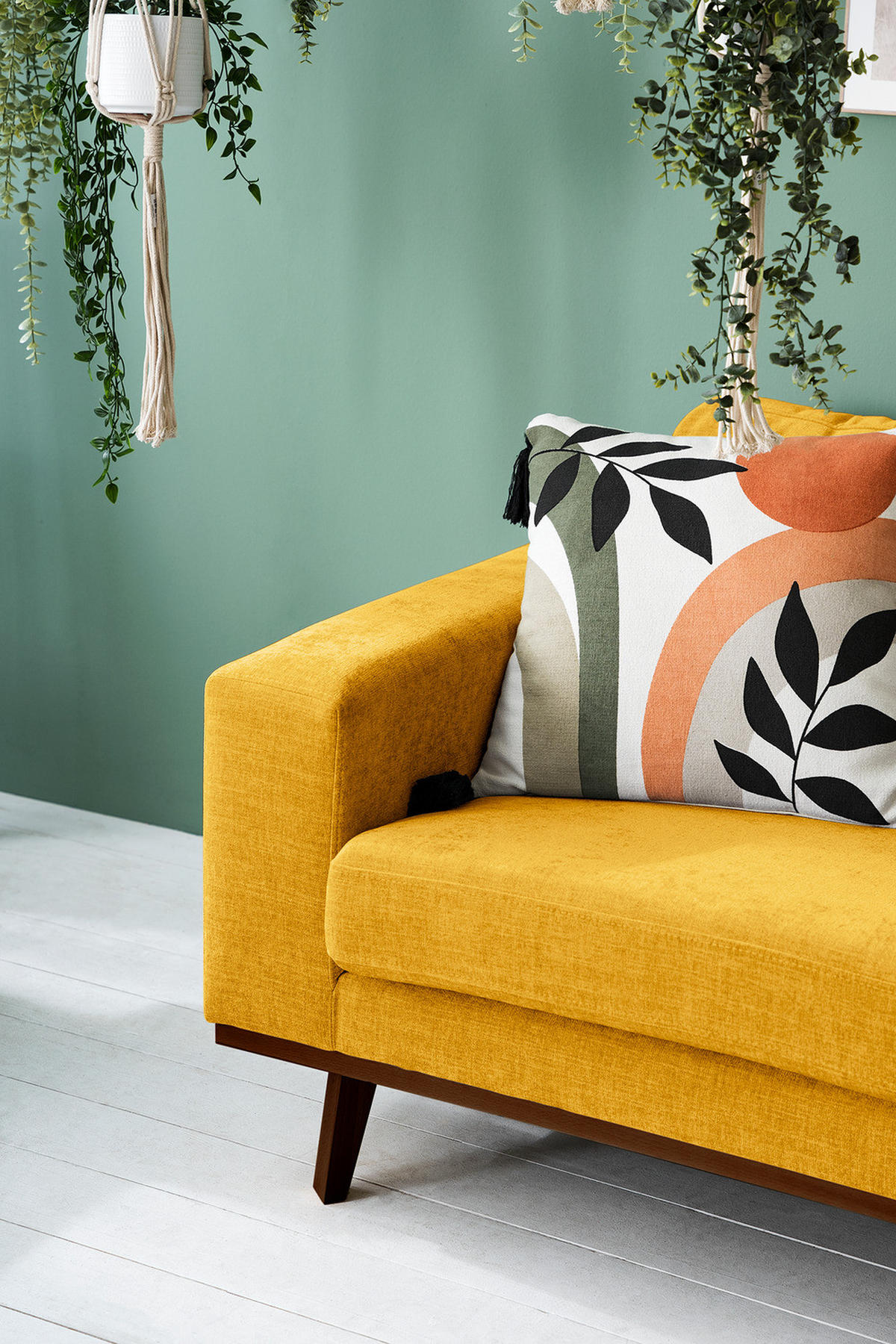 SESSEL - Gelb/Buchefarben, Holz/Buchenholz (122/81/88cm) - home24