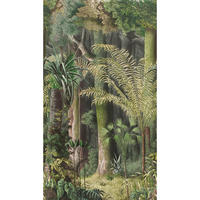 FOTOTAPETE Into the Woods 280x159cm - Grün, Papier/Kunststoff (159/1cm) - Sublime