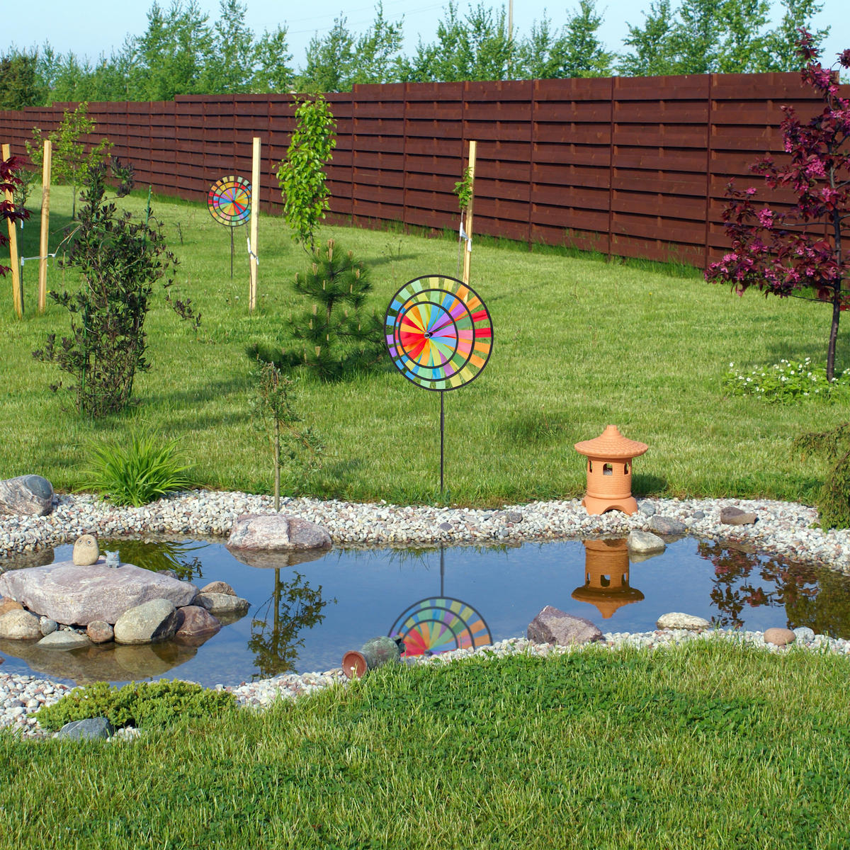 2XWINDRAD - Multicolor, Kunststoff/Textil (15/35/72cm) - Relaxdays