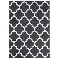 TEPPICH LUXURY Dunkelgrau Marokkanisch Geometrisch 140/200 cm - Dunkelgrau, Textil (140/200cm) - Tapiso