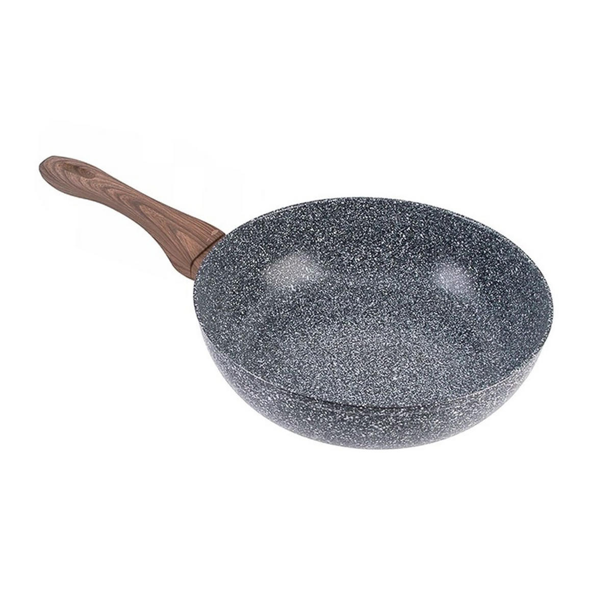 WOK Grau 24/24/7 cm KH1583 - Grau, Glas (24cm) - Kinghoff 