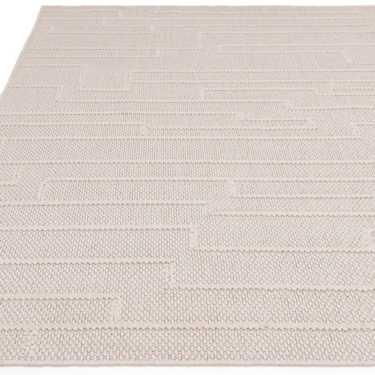TEPPICH modern Wohn-/Schlafzimmer CANT Beige 80 x 150 cm - Beige, Textil (80/150cm) - Novatrend