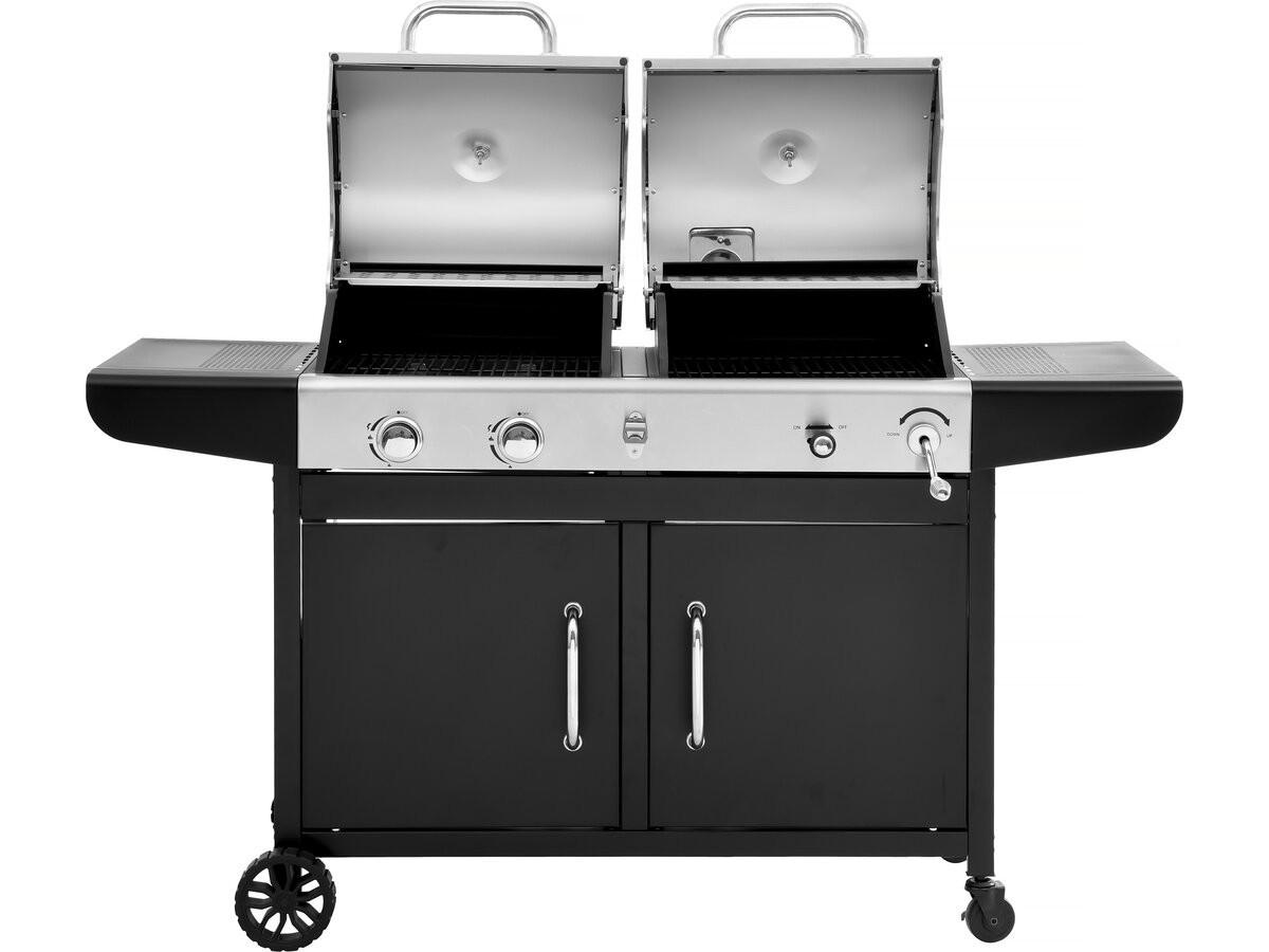 GASGRILL western Schwarz - Grau, Metall (75/123/167cm) - Habitat Garten