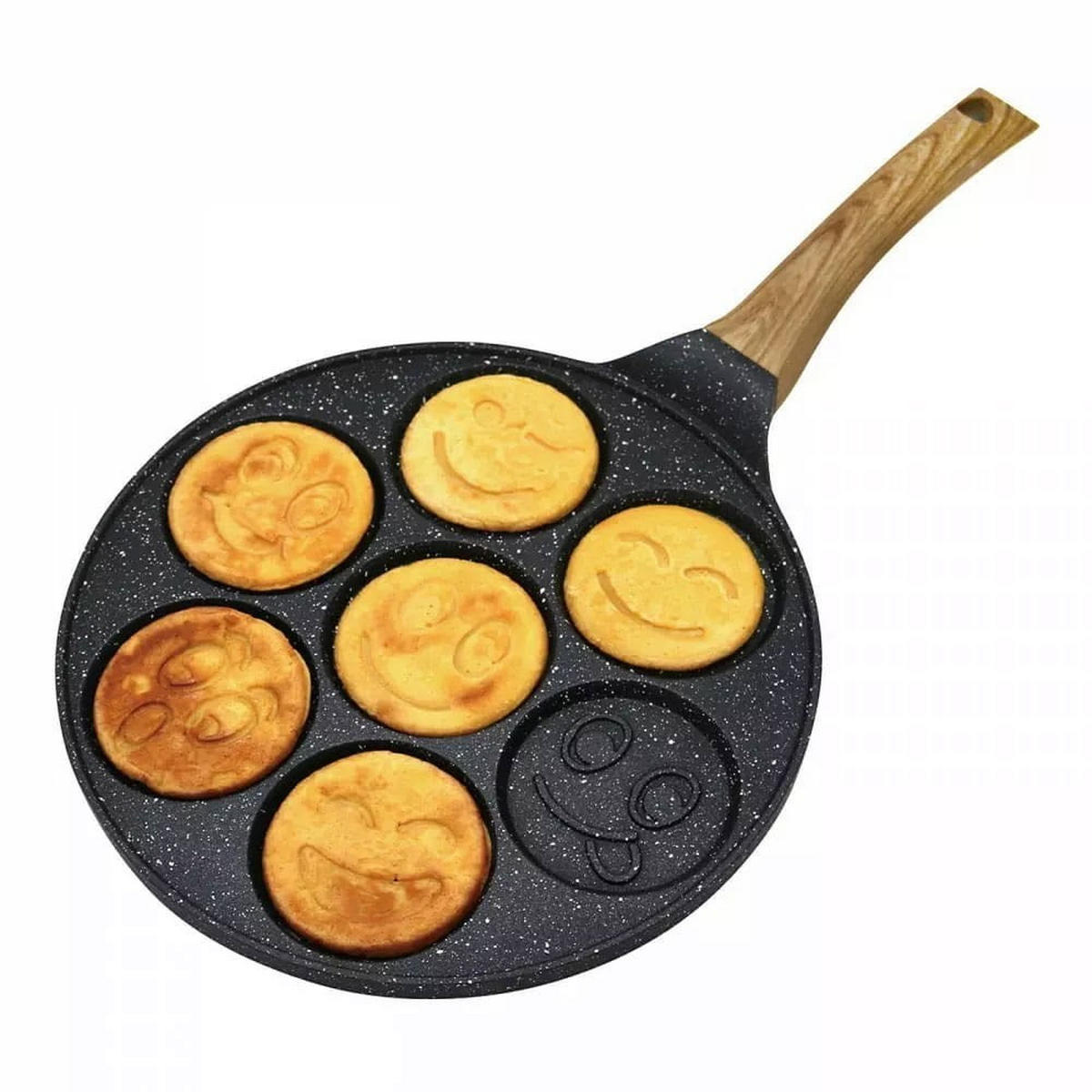 PFANNKUCHENPFANNE Graphit 26/26/1.3 cm KH1667 - Graphitfarben, Metall (26cm) - Kinghoff 