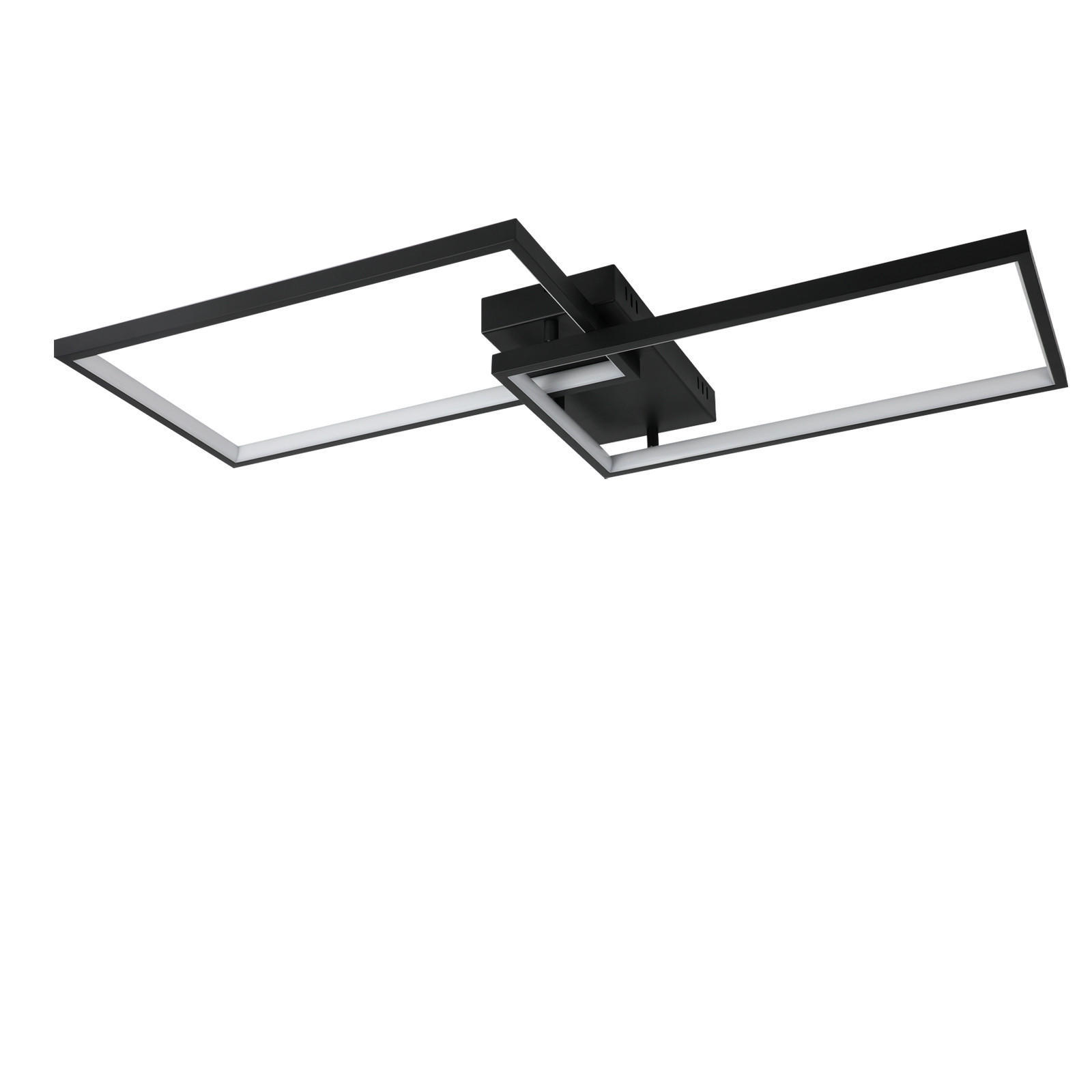LED-DECKENLEUCHTE Edith 80/39/7.5 cm - Schwarz, Kunststoff (80/39/7.5cm) - Nettlife