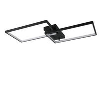 LED-DECKENLEUCHTE Edith 80/39/7.5 cm - Schwarz, Kunststoff (80/39/7.5cm) - Nettlife