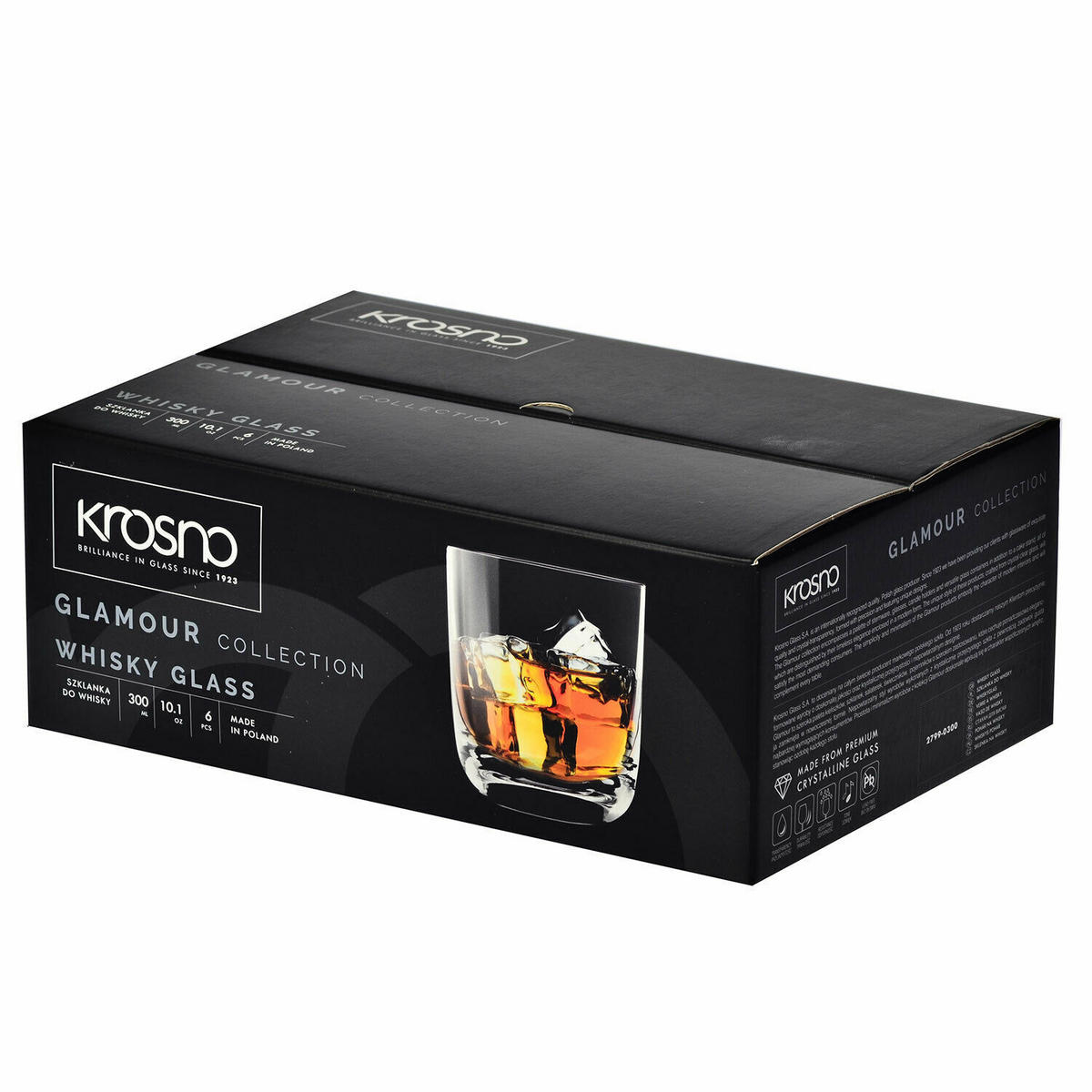 WHISKYGLÄSER, 6er-Set, 300 ml - Transparent, Glas (0.3L) - Krosno Glass
