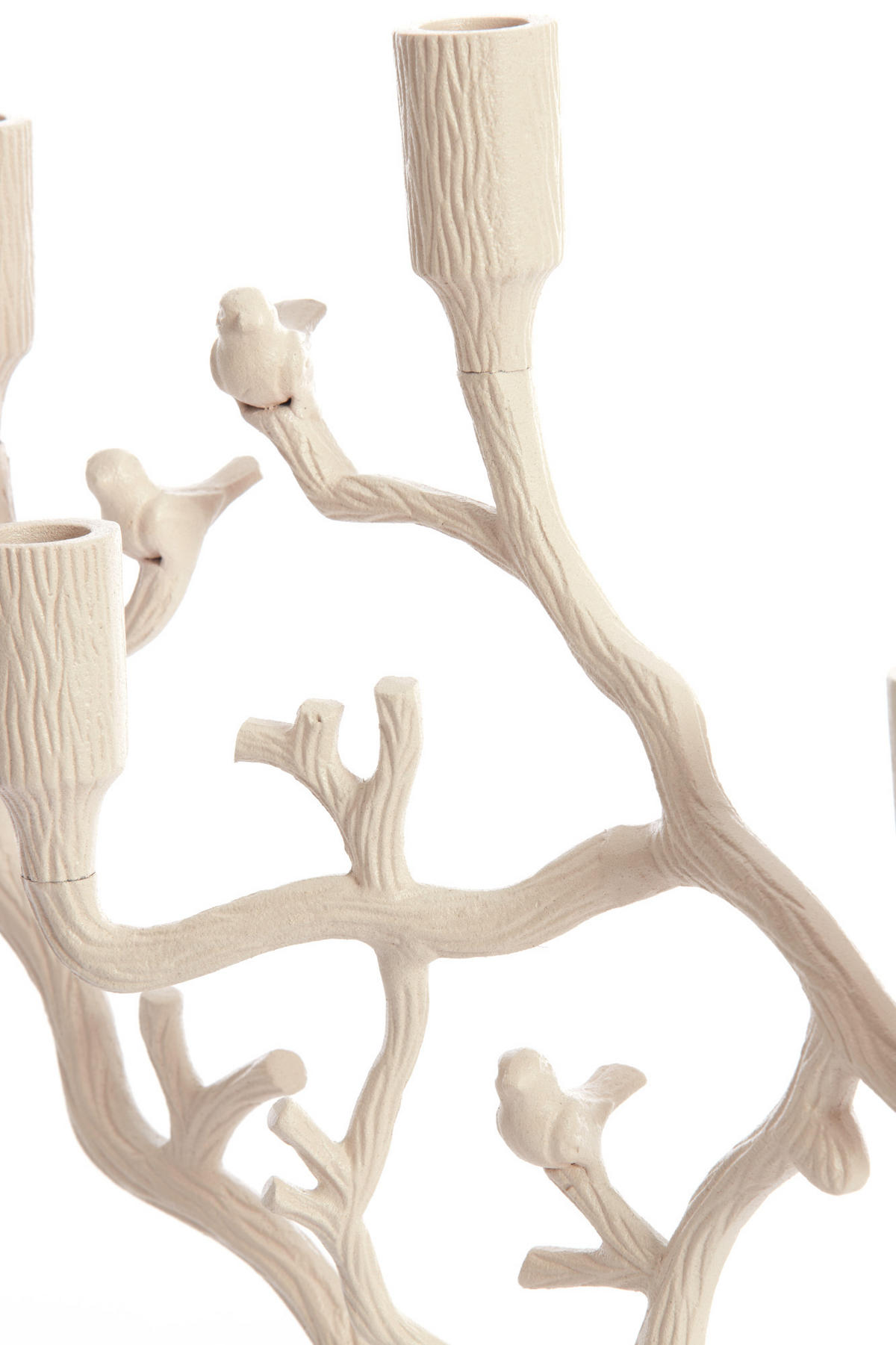 KERZENHALTER Jardia Weiß Ø26/42 cm - Weiß, Metall (11/42/26cm) - Light & Living