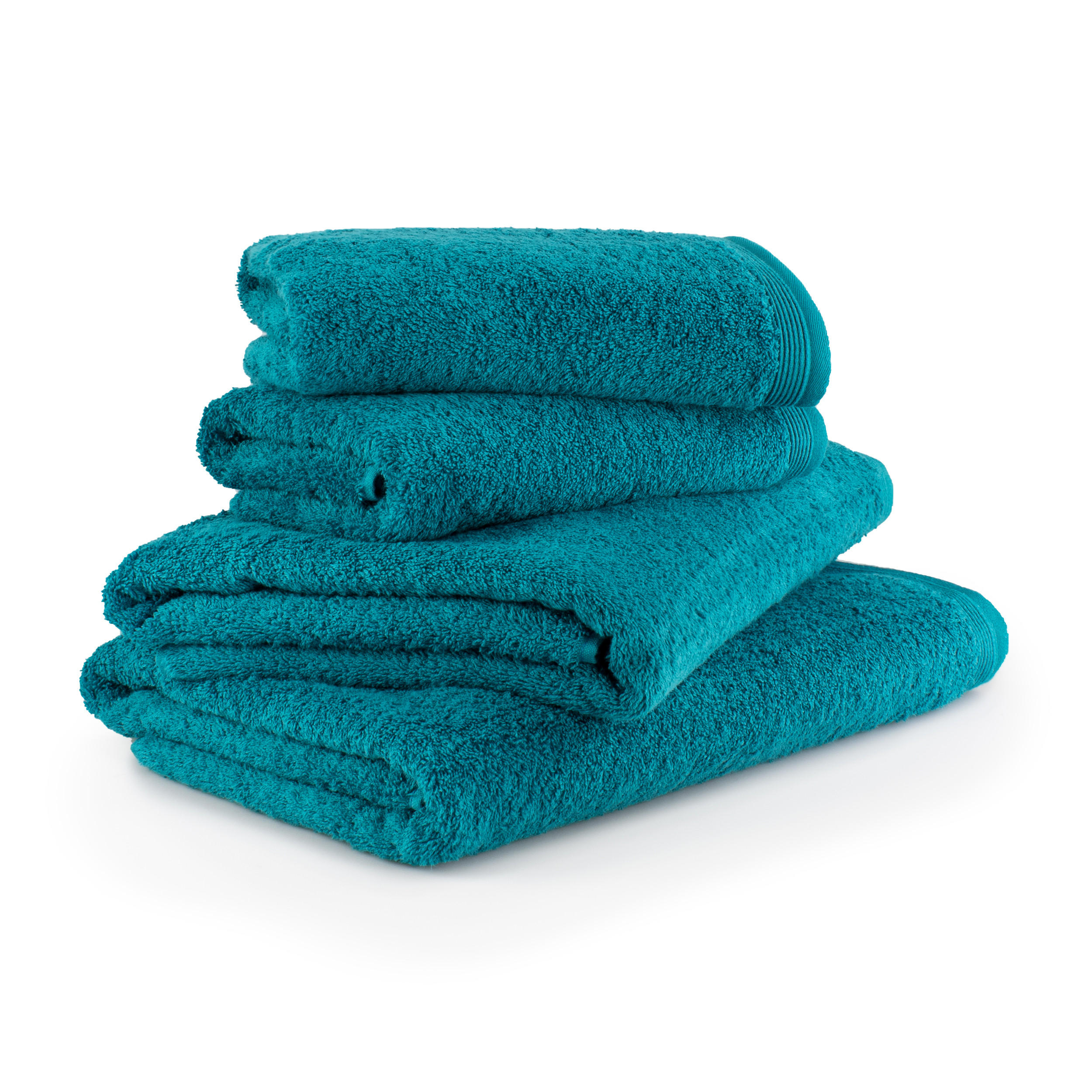 HANDTUCH 4ER SET SUPERWUSCHEL - Türkis, Textil (80/150cm) - MÖVE