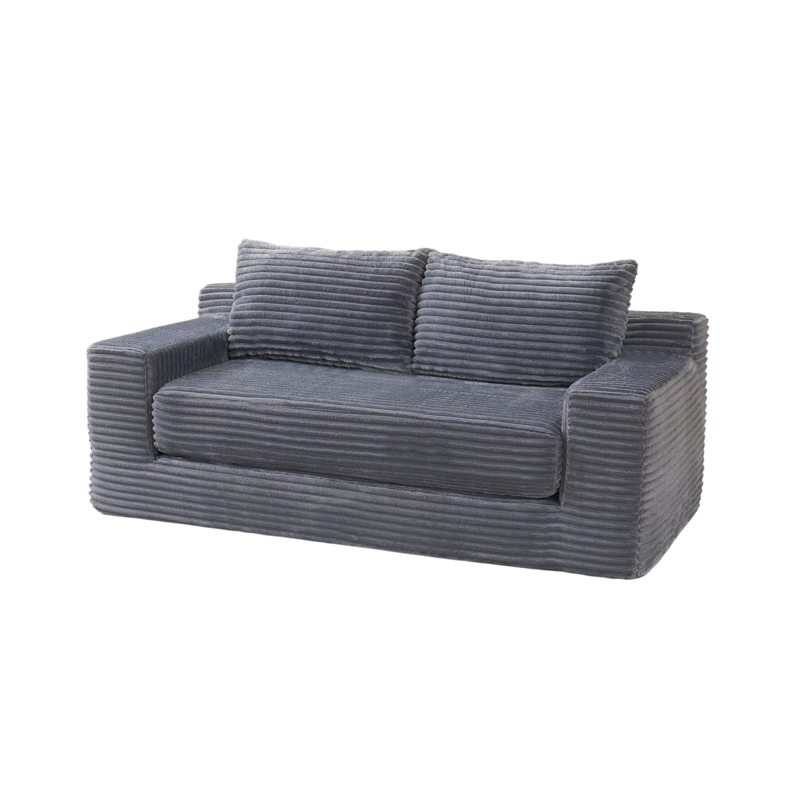 SCHLAFSOFA DE-35272 2-in-1 mit Memory-Schaum Dunkelgrau - Dunkelgrau, Textil (62/85/180cm) - ComfortXL