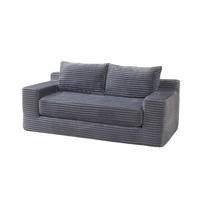 SCHLAFSOFA DE-35272 2-in-1 mit Memory-Schaum Dunkelgrau - Dunkelgrau, Textil (62/85/180cm) - ComfortXL