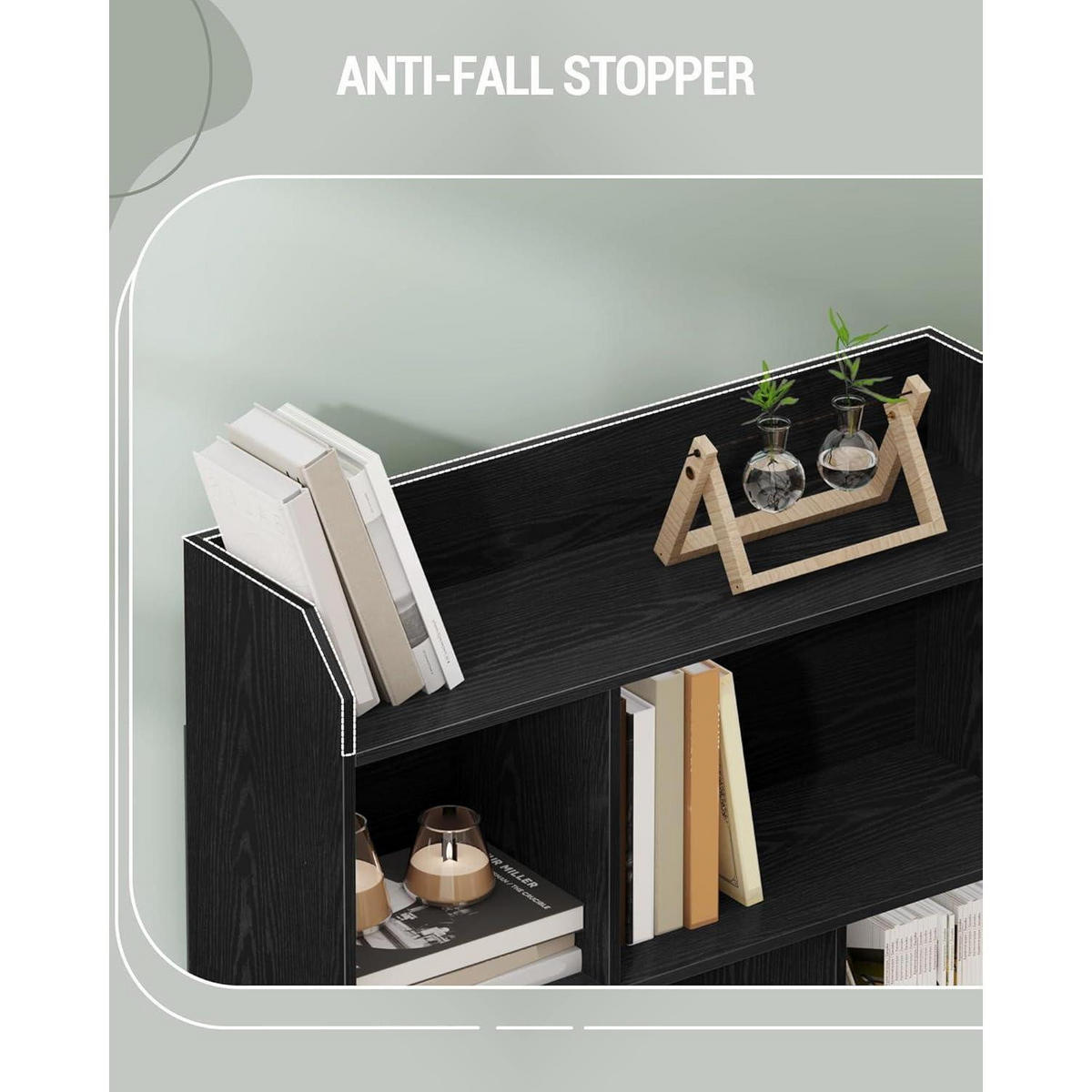 BÜCHERREGAL Standregal 6 Fach Schwarz 80 x 170 cm - Schwarz, Holzwerkstoff (80/170/24cm)