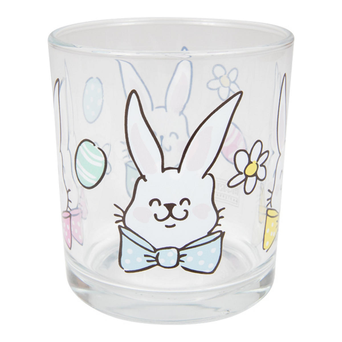 SAFTGLAS Osterhasen in Bunt - 200 ml - Multicolor, Glas (0.2L) - Blond Amsterdam