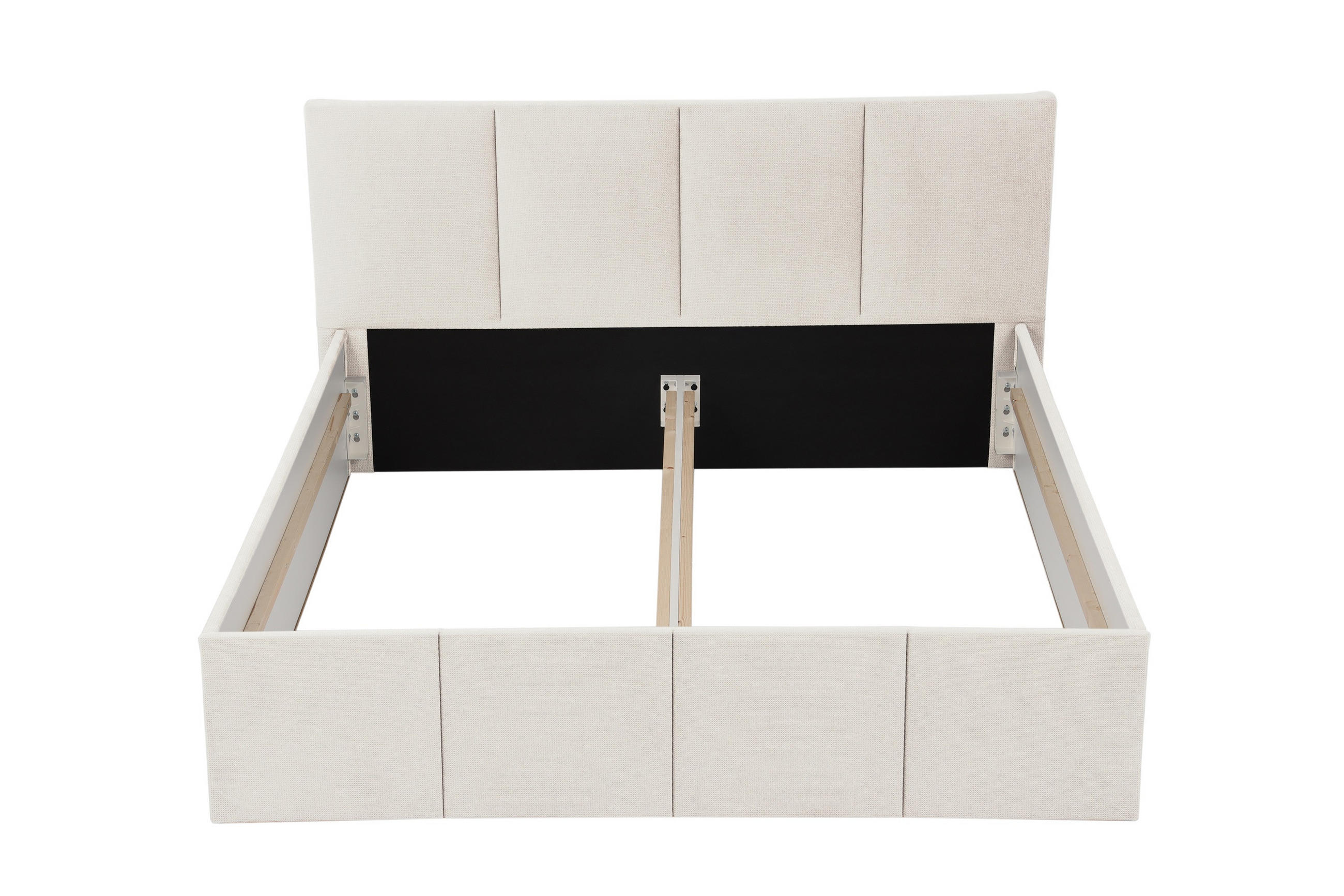 POLSTERBETT Dalas Beige 160 x 200 x 40 cm Stauraum Ohne Matratze und Lattenrost - Beige, Holz (160/200cm) - Halmon Schlafkomfort Betten 