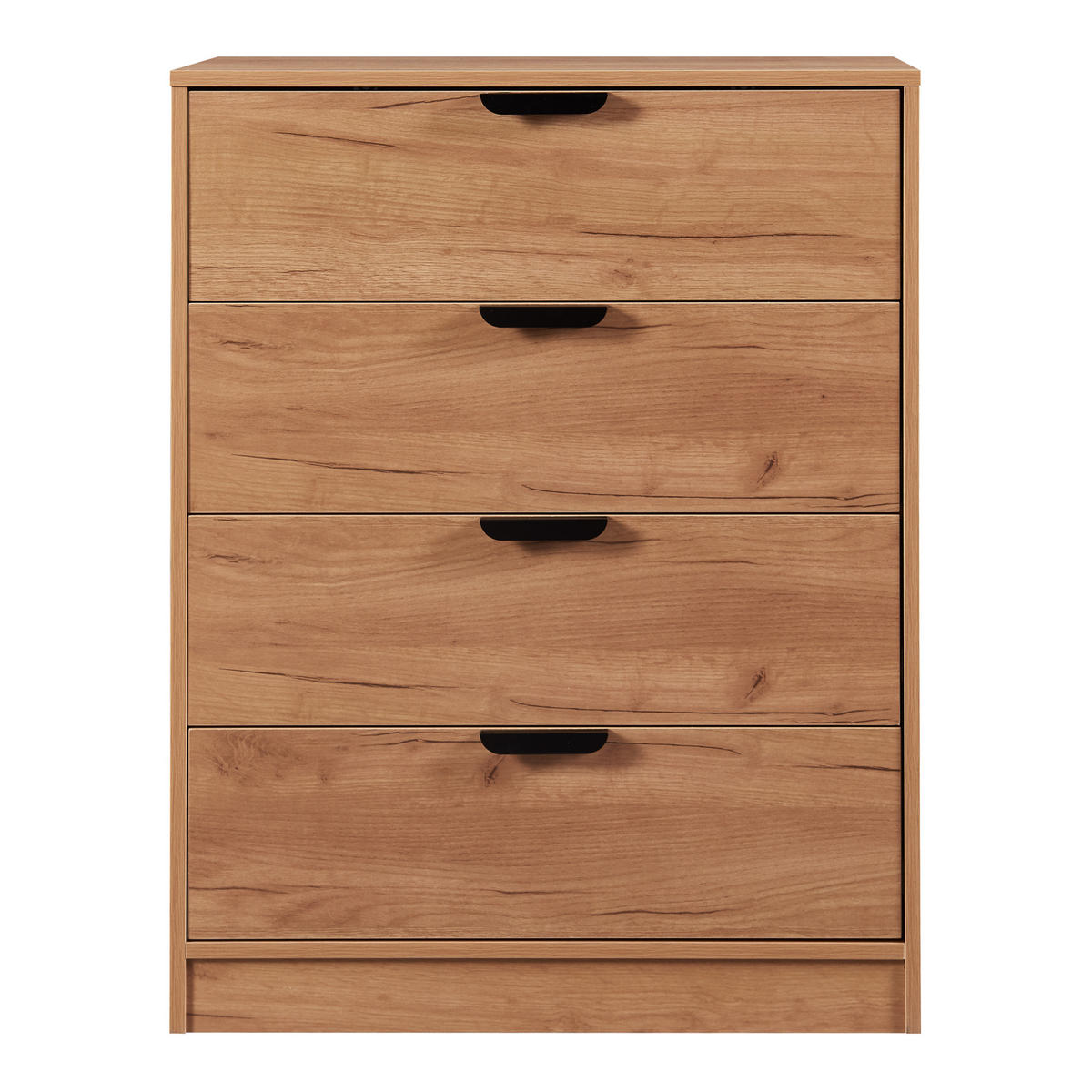 KOMMODE Varkaus - Eichefarben, Holzwerkstoff (70/90/40cm) - [en.casa]