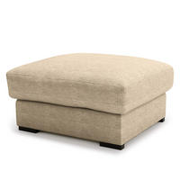 POLSTERHOCKER - Beige/Schwarz, Kunststoff/Textil (92/42/92cm) - home24