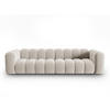 SOFA modular Lupine aus Samt beige 4 Sitzplätze - Beige, Textil (95/70/290cm) - Micadoni