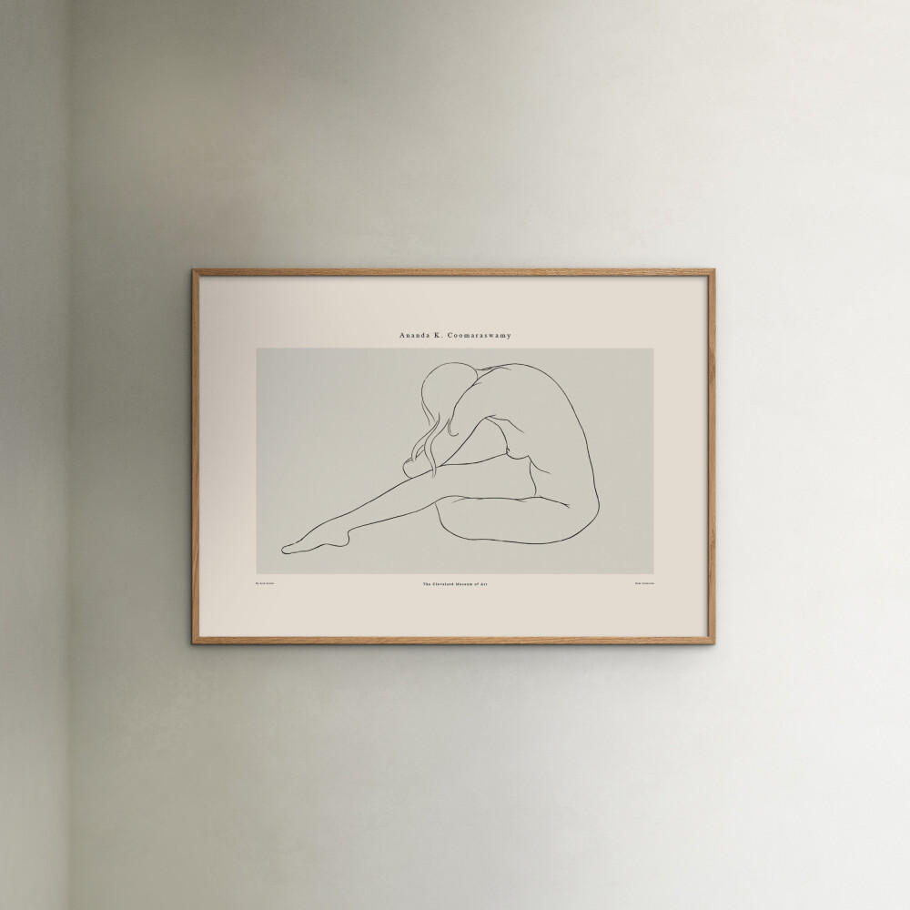 POSTER mit Rahmen Arch Atelier - Ananda 01 - Eichefarben/Naturfarben, Holz/Papier (70/100cm) - Poster&Frame