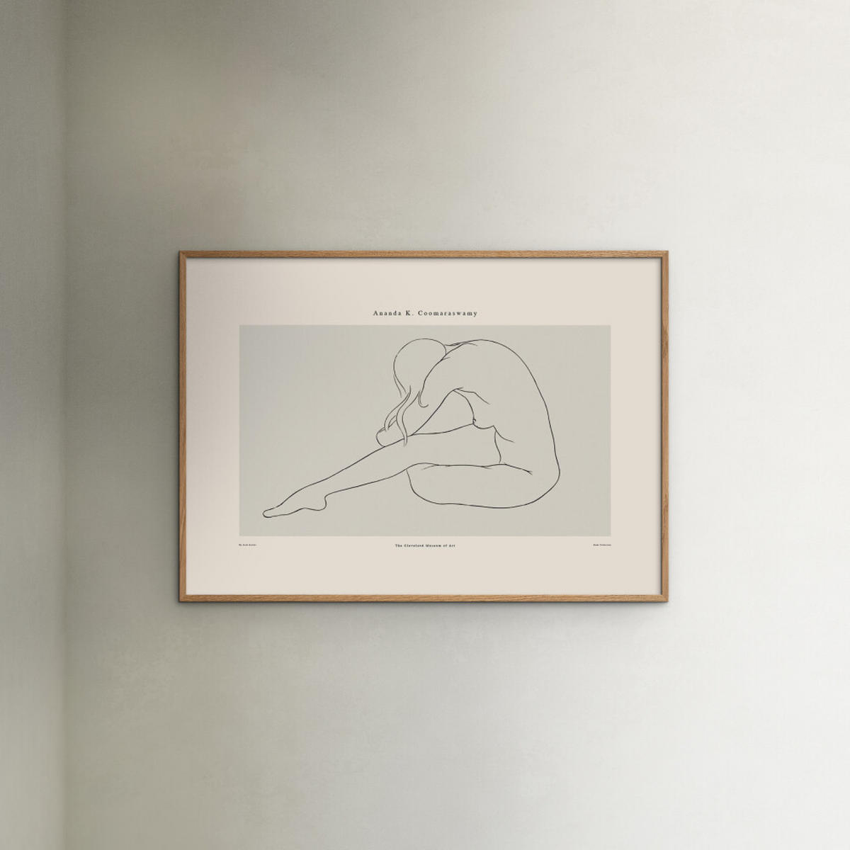 POSTER mit Rahmen Arch Atelier - Ananda 01 - Eichefarben/Naturfarben, Holz/Papier (70/100cm) - Poster&Frame