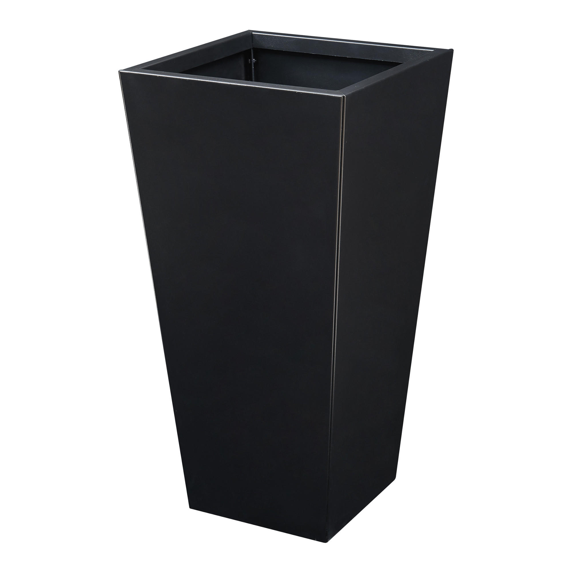 PFLANZKÜBEL Vaargel - Schwarz, Metall (38.5/76/38.5cm) - casa.pro