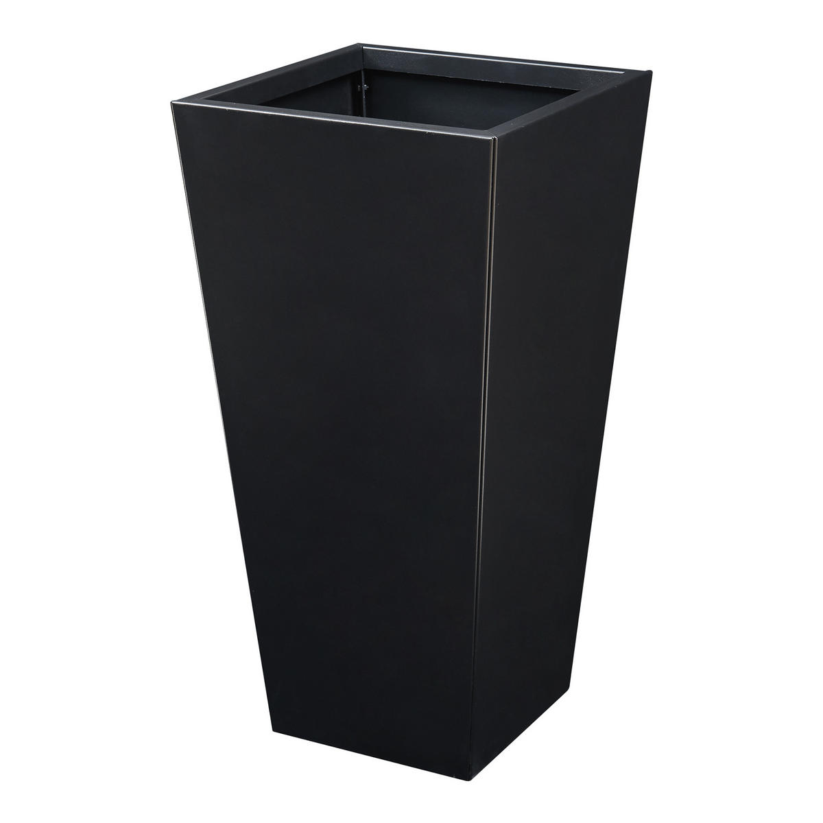 PFLANZKÜBEL Vaargel - Schwarz, Metall (38.5/76/38.5cm) - casa.pro