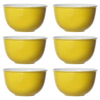 MÜSLISCHALEN Doppio Gelb ø 14 cm 6er Set - Gelb, Keramik (14cm) - Ritzenhoff Breker