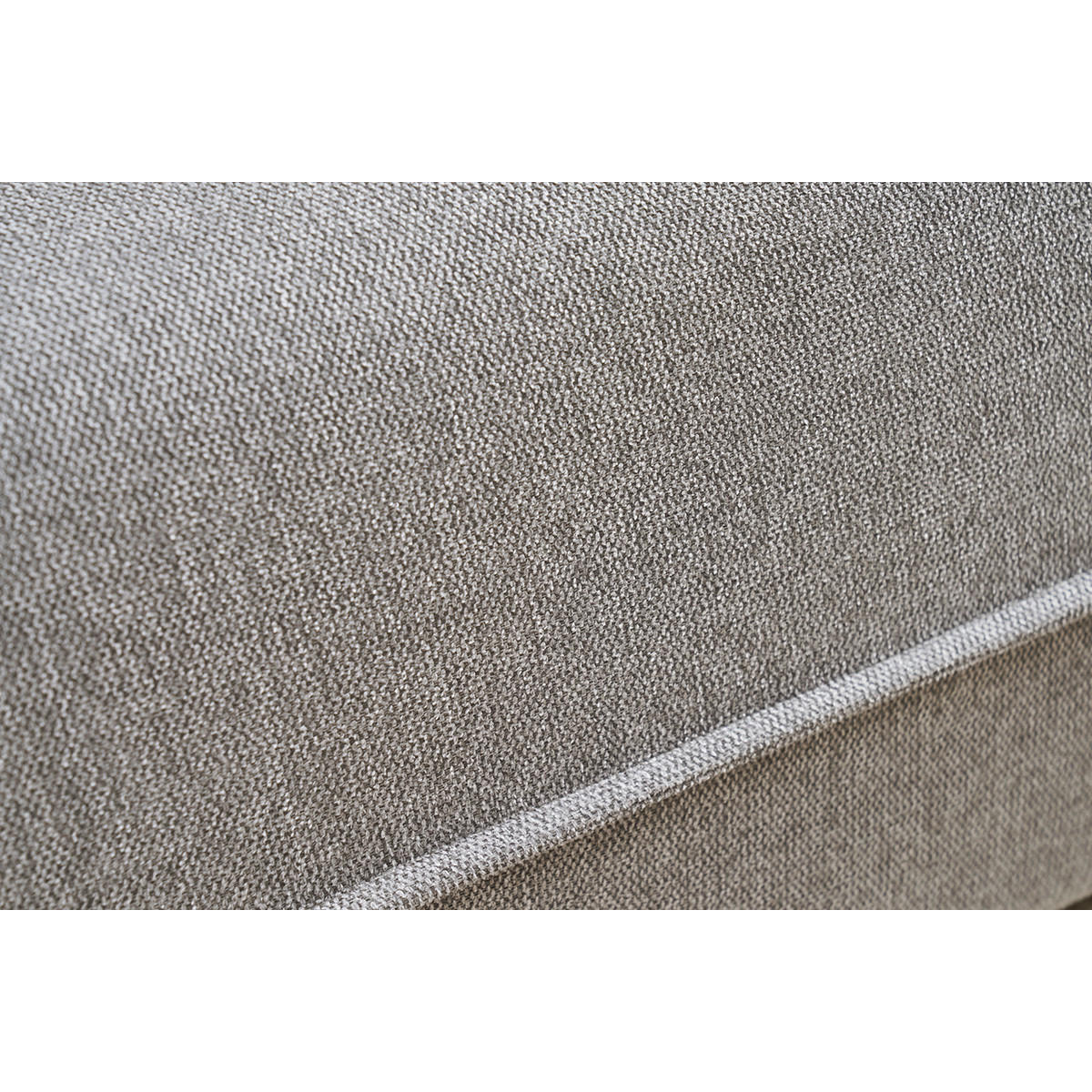 DREISITZER-SOFA aus grauem Samt-Effekt Textilgewebe PIO - Grau, Textil (80.5/83/205.5cm) - Miliboo