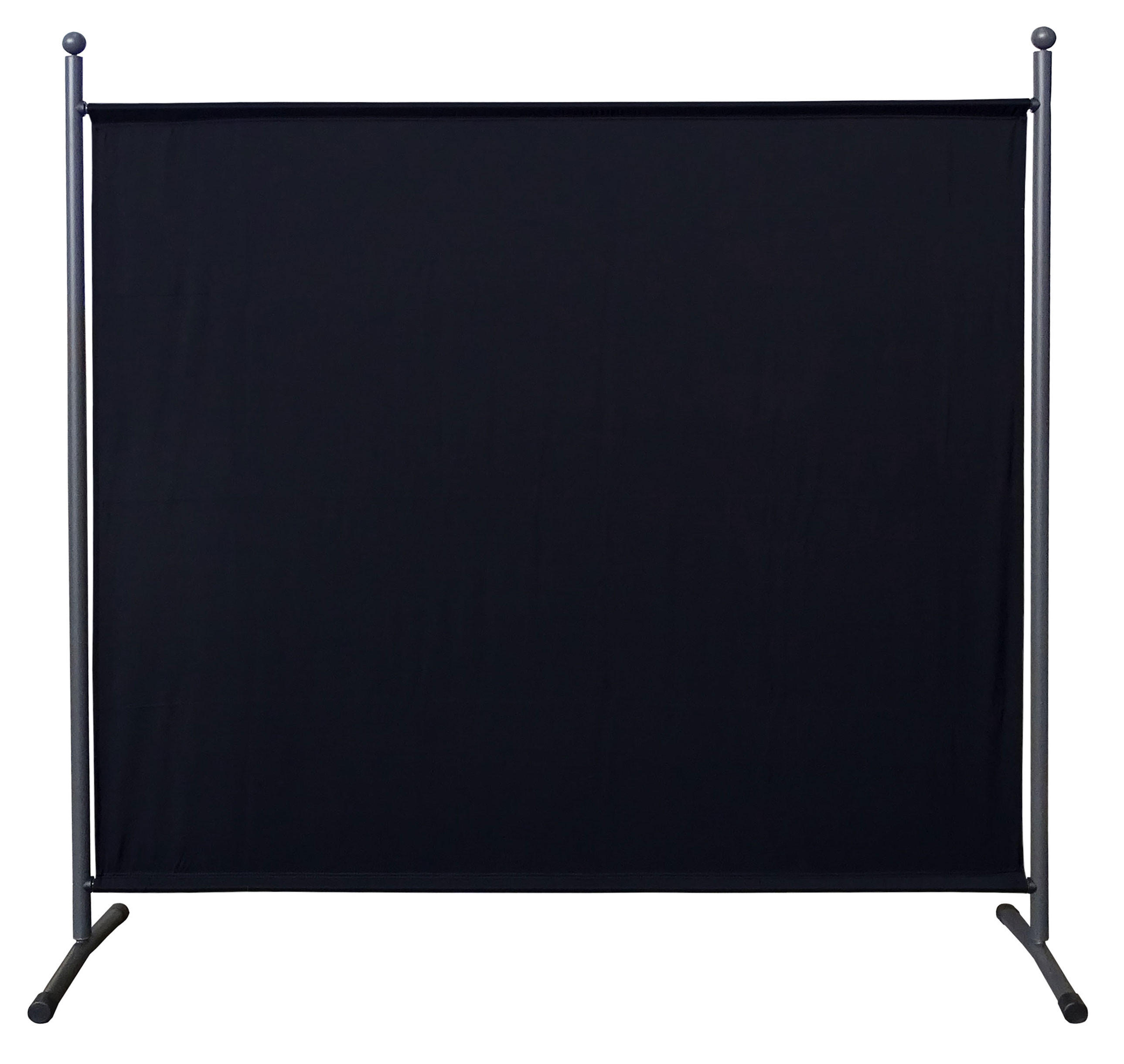 PARAVENT 1-tlg. 180x178 cm Schwarz - Schwarz, Metall (178/180cm) - QUICK STAR