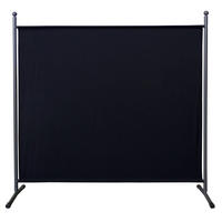 PARAVENT 1-tlg. 180x178 cm Schwarz - Schwarz, Metall (178/180cm) - QUICK STAR