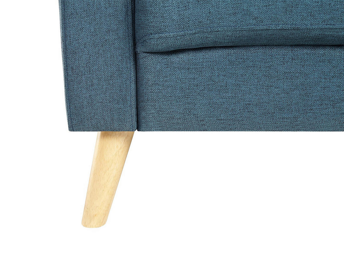SOFA - 3 Personen - stoff - blau Tatum - Blau, Textil (182/83/81cm) - Vente-Unique