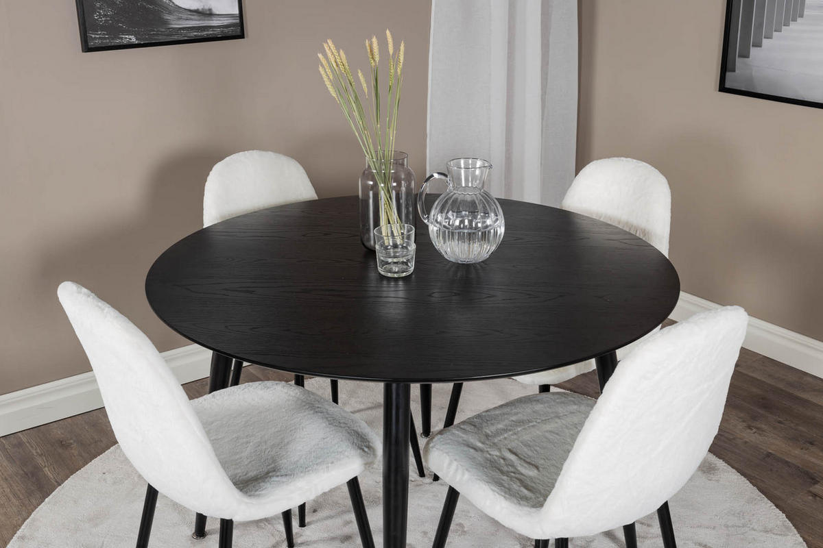 TISCHGRUPPE Weiß - Weiß, Holzwerkstoff (115/75/115cm) - ebuy24