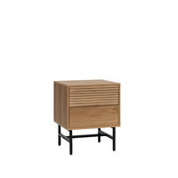 NACHTTISCH 2 SCHUBLADEN Land Natürlich 44 cm x 55 cm - Naturfarben, Holzwerkstoff (44/55/40cm) - Klast Home