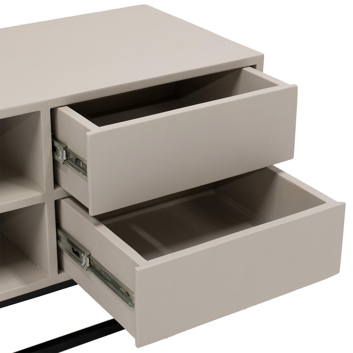 TV-SCHRANK aus Mangoholz 180x42x50cm, taupe - Taupe, Metall (180/50/42cm) - Giga Meubel