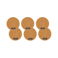 UNTERSETZER - 6er-Set - Recycelter Filz in Braun - Braun, Textil (10/10cm) - Björn
