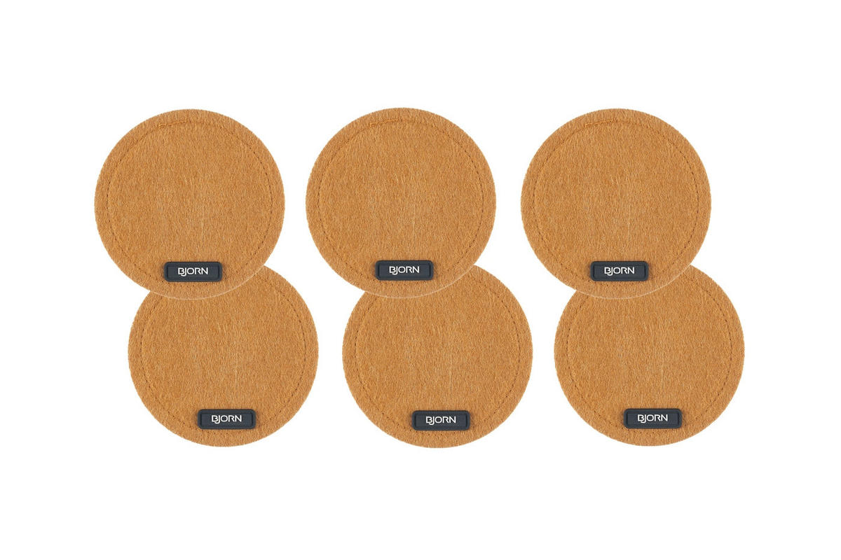 UNTERSETZER - 6er-Set - Recycelter Filz in Braun - Braun, Textil (10/10cm) - Björn